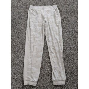 Athleta Brooklyn Camo Jogger Pants Size 8 Women's Beige Ivory 599681-01